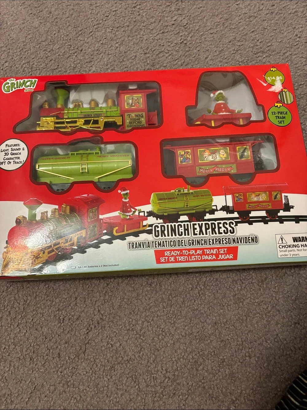 Grinch Express 12pc Train Set Christmas NIB